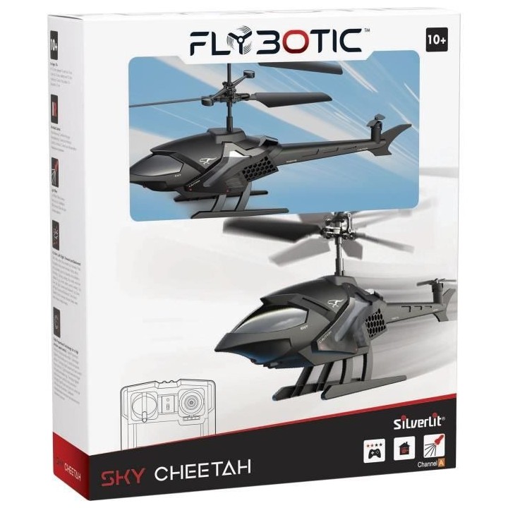 Hélicoptere télécommandé - FLYBOTIC - Sky cheetah - 24cm - 3 canau