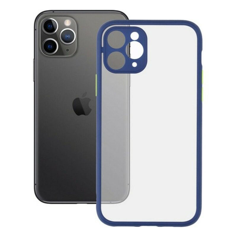 Protection pour téléphone portable iPhone 11 Pro KSIX Duo Soft Bleu