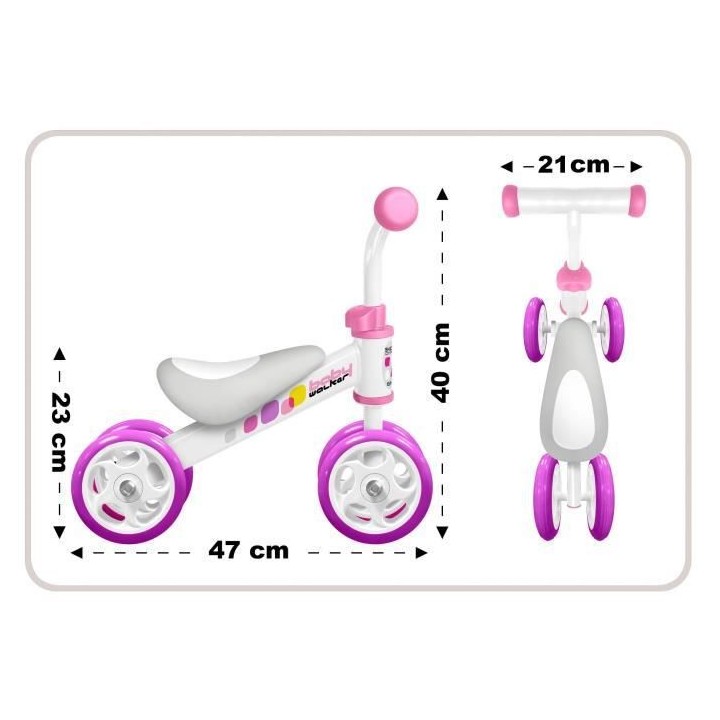 MA PREMIERE DRAISIENNE BABY WALKER SKIDS CONTROL FILLE
