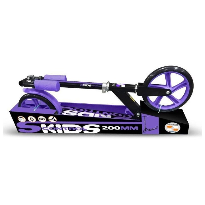 UNIVERSAL - Trottinette pliable ajustable 200mm avec béquille Mauve S