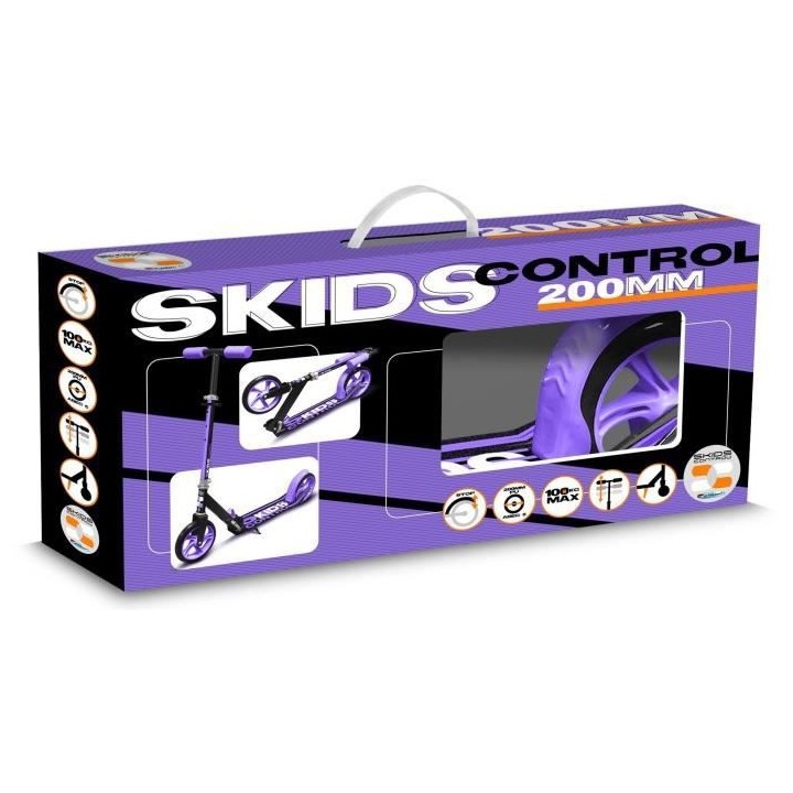 UNIVERSAL - Trottinette pliable ajustable 200mm avec béquille Mauve S