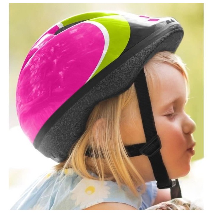 COMBO ROSE Sécurité (Casque + Genouilleres & Coudieres) SKIDS CONTRO