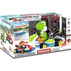 Mario Kart Voiture télécommandée Yoshi - Radiocommandée avec son, 35 cm