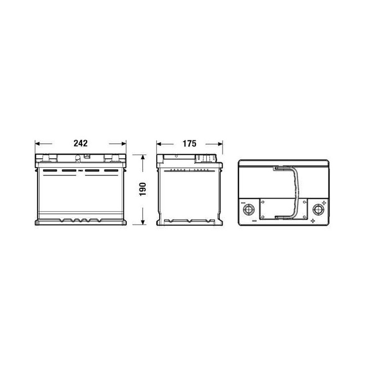 Batterie Auto FULMEN START-STOP EFB FL600 12V 60AH 540A