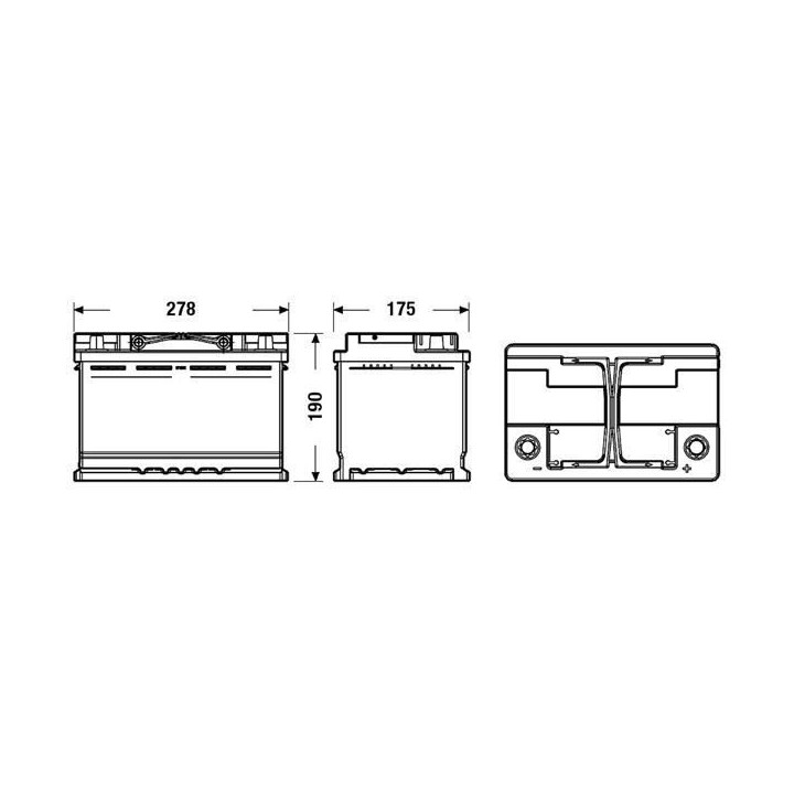 Batterie Auto FULMEN START-STOP EFB FL700 12V 70AH 720A
