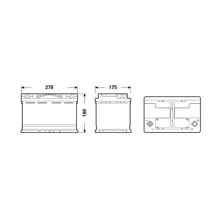 FULMEN Batterie auto START-STOP AGM FK700 12V 70AH 760A