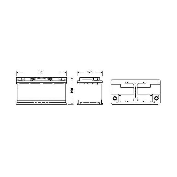 FULMEN Batterie auto START-STOP AGM FK950 12V 95AH 850A