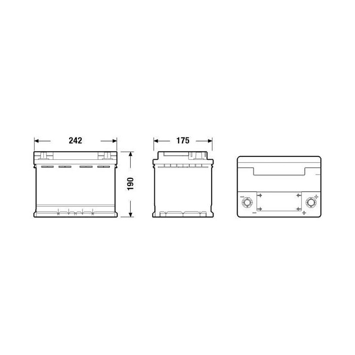FULMEN Batterie auto START-STOP AGM FK600 12V 60AH 680A