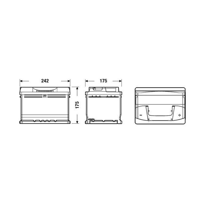 FULMEN FORMULA Batterie Auto FB602 12V 60AH 540A