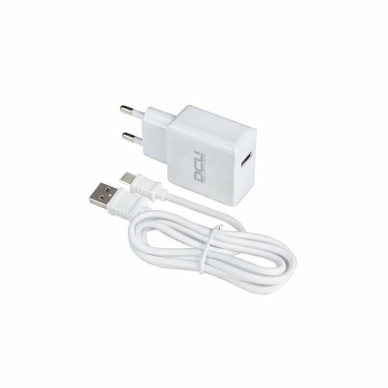 Chargeur Mural + Câble Micro USB C DCU 66826 Blanc (1 m)