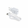 Chargeur Mural + Câble Micro USB C DCU 66826 Blanc (1 m)