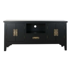 Meubles de télévision DKD Home Decor Noir Métal Bois MDF (120 x 31 x 56 cm)