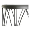 Table d'appoint DKD Home Decor Noir Verre Fer (45 x 45 x 60 cm)