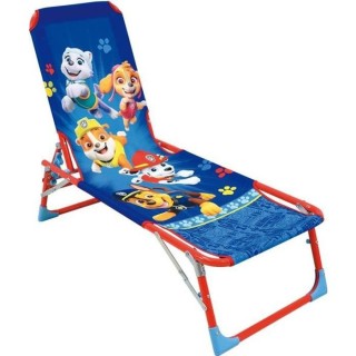 FUN HOUSE PAT'PATROUILLE Chaise longue transat - Pliable - 112 x 40 x
