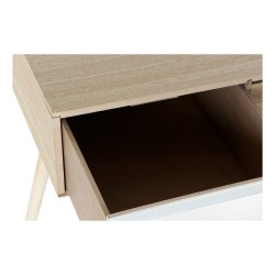 Bureau DKD Home Decor Blanc Marron Bois (100 x 50 x 76 cm)