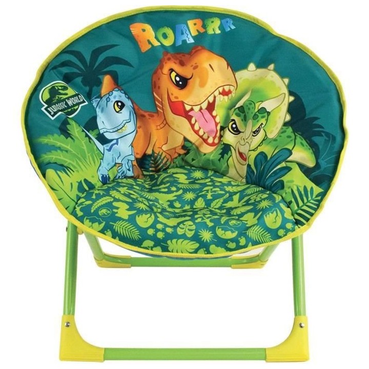 FUN HOUSE JURASSIC WORLD Siege lune dinosaures - Pliable - H.47 x l.54