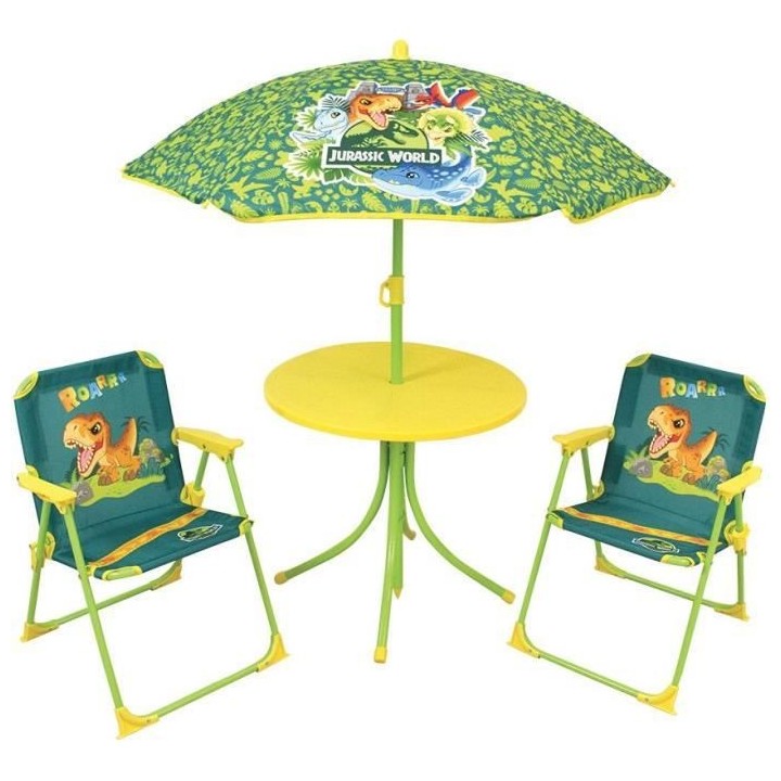 FUN HOUSE Jurassic Salon de jardin dinosaures - 1 table 46 x ø46 cm,