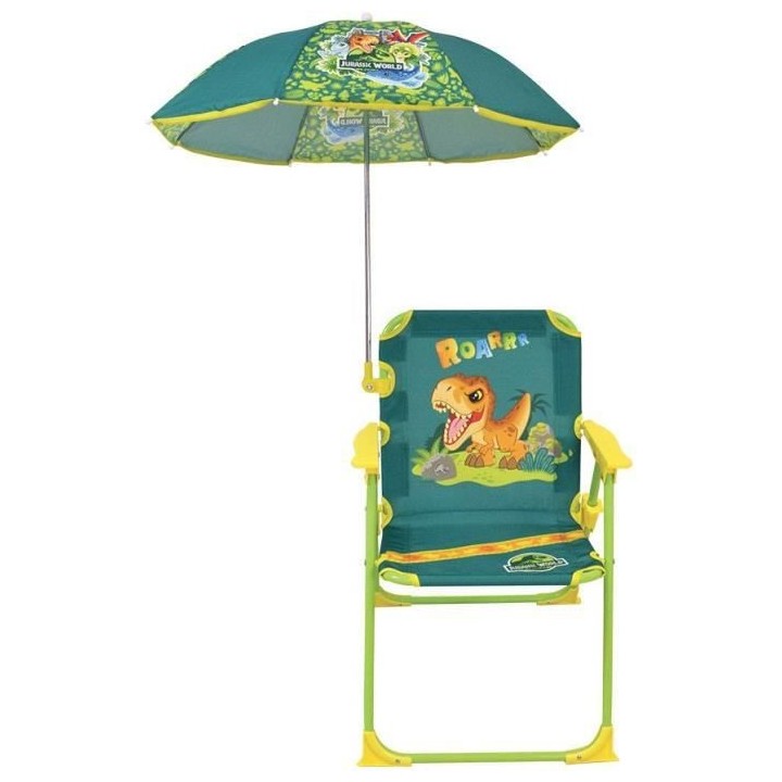 FUN HOUSE JURASSIC WORLD Chaise pliante de camping dinosaures - H.38.5