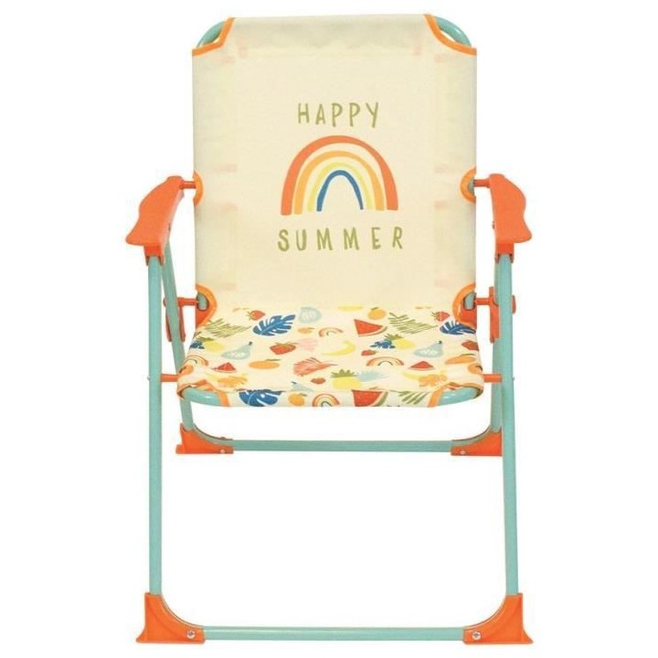 FUN HOUSE Fruity's Salon de jardin - 1 table H.46 x ø46 cm, 2 chaises