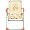 FUN HOUSE Fruity's Salon de jardin - 1 table H.46 x ø46 cm, 2 chaises H.53xl.38,5xP.37,5 cm et 1 parasol H.125 x ø100 cm