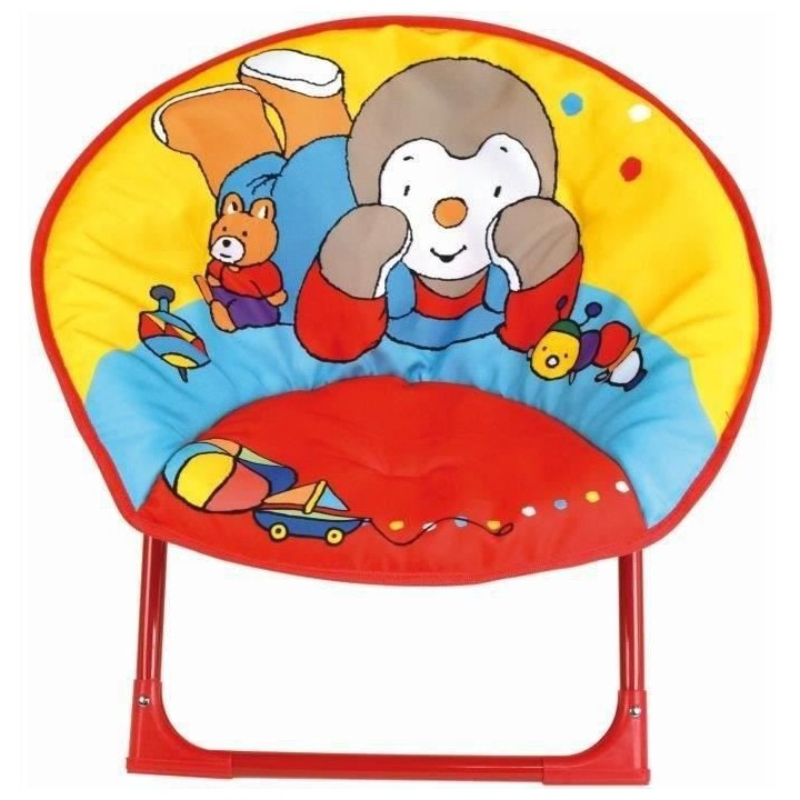 FUN HOUSE T'CHOUPI Siege lune - Pliable - H.47 x l.54 x P.42 cm - Pour