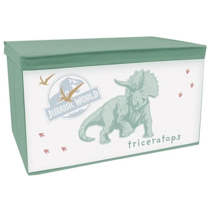 FUN HOUSE Jurrasic World Coffre a jouets dinosaures - Pliable - 55,5 x