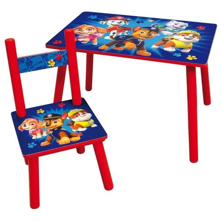 FUN HOUSE PAT'PATROUILLE Table H 41,5 cm x l 61 cm x P 42 cm avec une