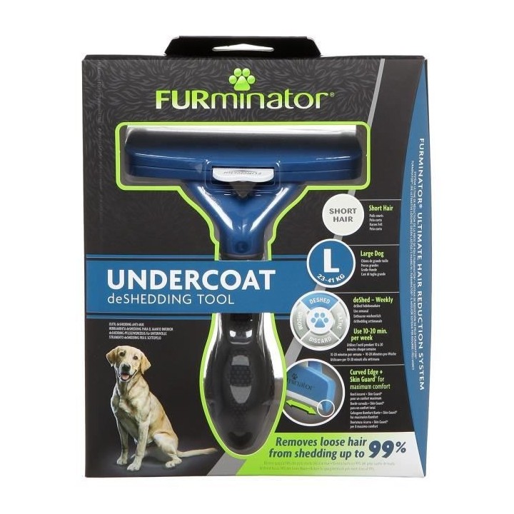 FURMINATOR Outil de toilettage pour chiens de grande taille a poils co
