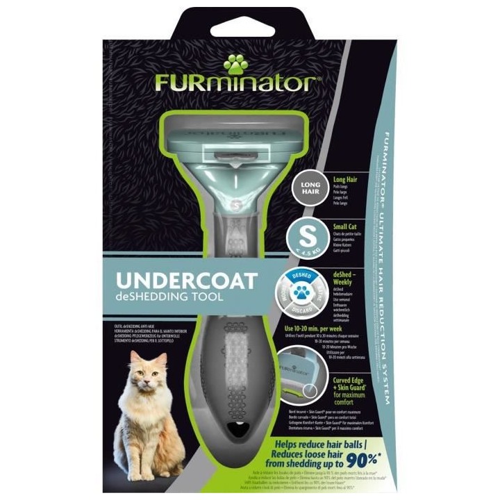FURMINATOR Outil de toilettage pour chat de petite taille - Poils long