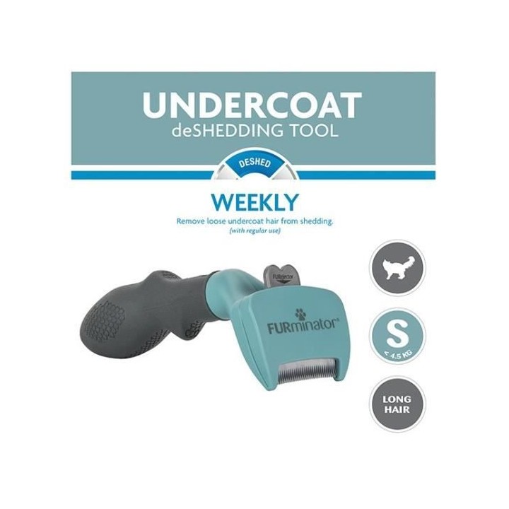 FURMINATOR Outil de toilettage pour chat de petite taille - Poils long