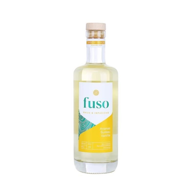 Fuso Jaune (Ananas, Sureau, Vanille) - Liqueur Apéritive a base de rhum - 17%vol - 50cl