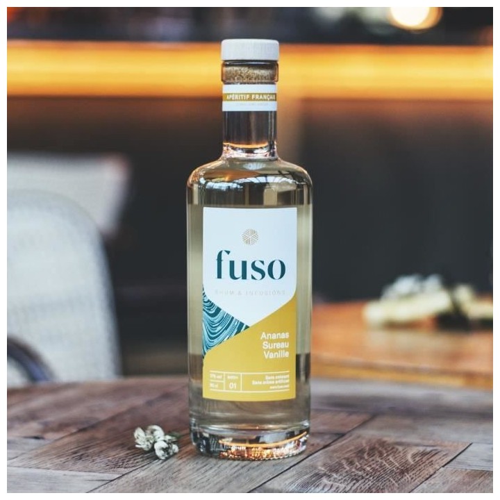 Fuso Jaune (Ananas, Sureau, Vanille) - Liqueur Apéritive a base de rh