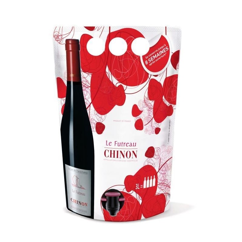 Le Futreau Chinon - Vin rouge de la Loire - BIB 3L