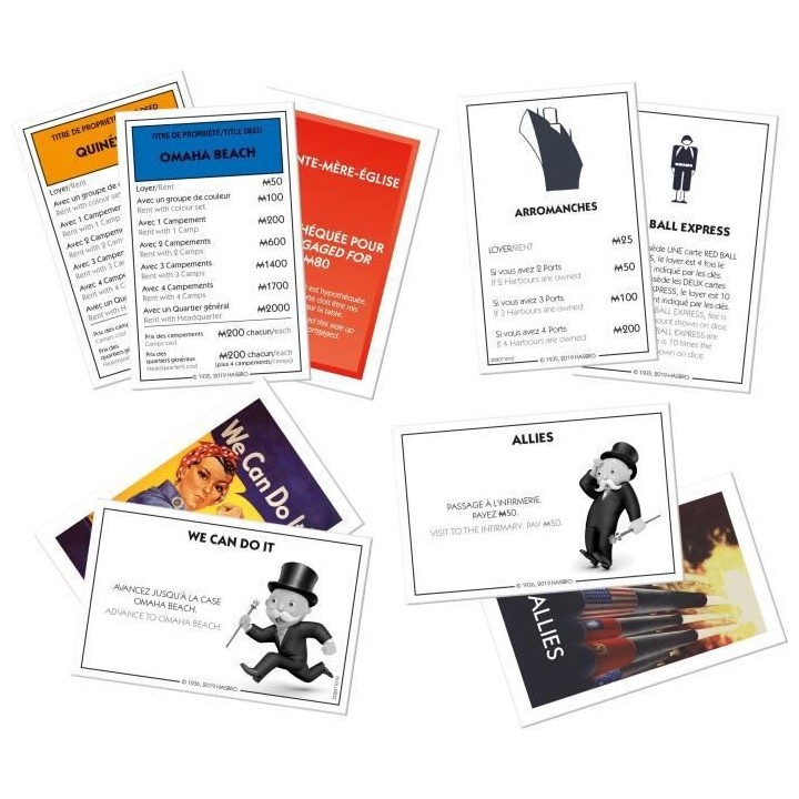MONOPOLY - D-DAY - Jeu de societé - Version française