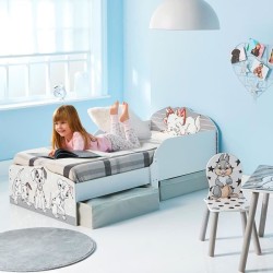 Disney Classics - Lit pour enfants avec tiroirs de rangement sous le lit -  pour matelas 140cm x 70cm