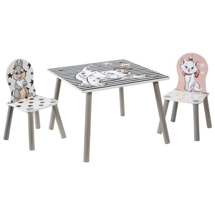 Disney Classics - Ensemble table et 2 chaises pour enfants - 101 Dalm