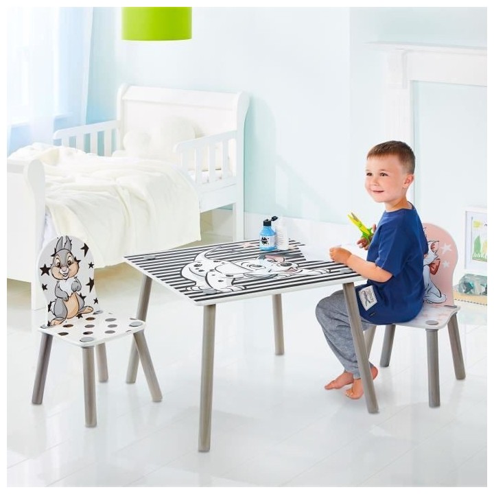 Disney Classics - Ensemble table et 2 chaises pour enfants - 101 Dalm