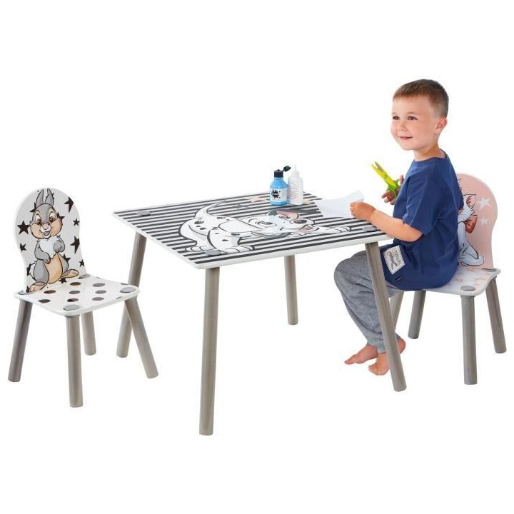 Disney Classics - Ensemble table et 2 chaises pour enfants - 101 Dalm