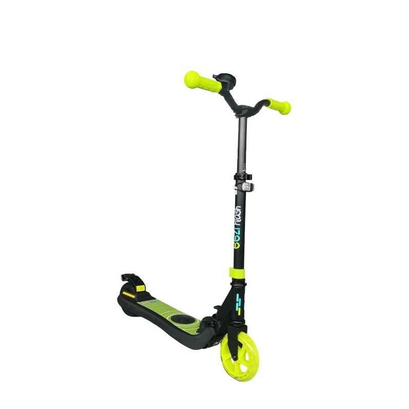 Trottinette électrique pliable EEZIFlash enfant des 3 ans - Coloris Noir et Vert Flash - 120W, 10 km/h, capacité de charge 50