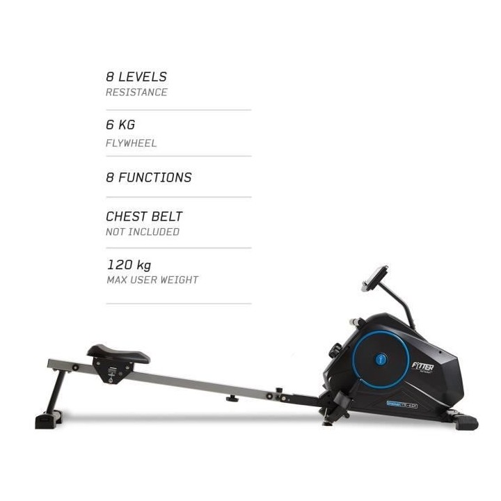 Rameur - Résistance magnétique a 8 niveaux - FYTTER - TRAINER TR-4SX