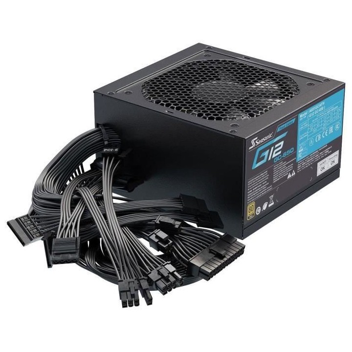SEASONIC Alimentation PC G12 GC-650 GOLD
