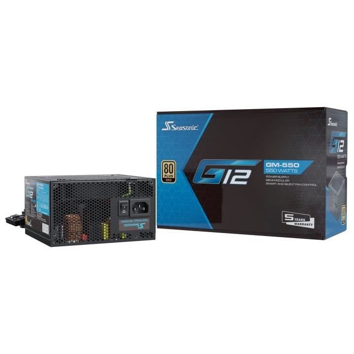 Alimentation PC Interne - SEASONIC - G12 Semi Modulaire - 550W (G12 GM