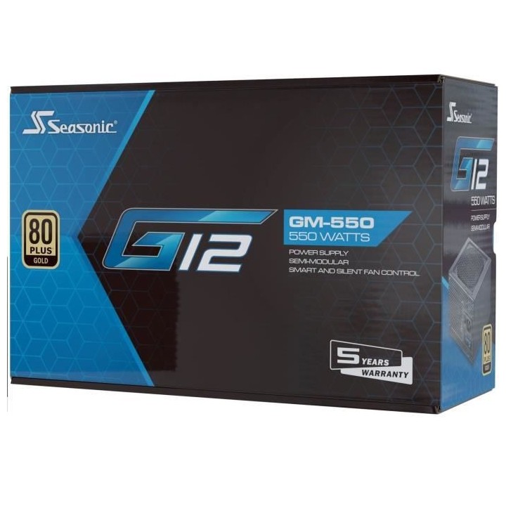 Alimentation PC Interne - SEASONIC - G12 Semi Modulaire - 550W (G12 GM