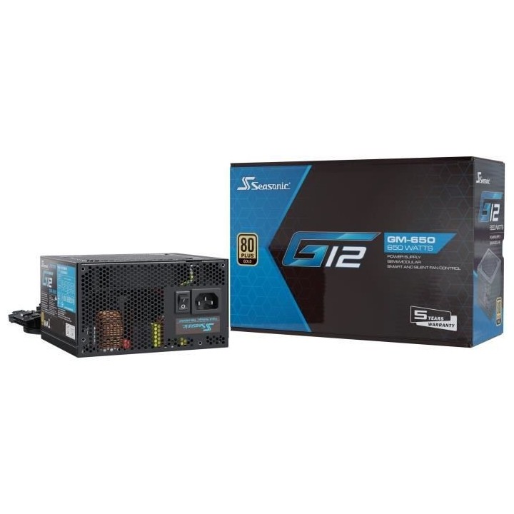 Alimentation PC Interne - SEASONIC - G12 Semi Modulaire - 650W (G12 GM