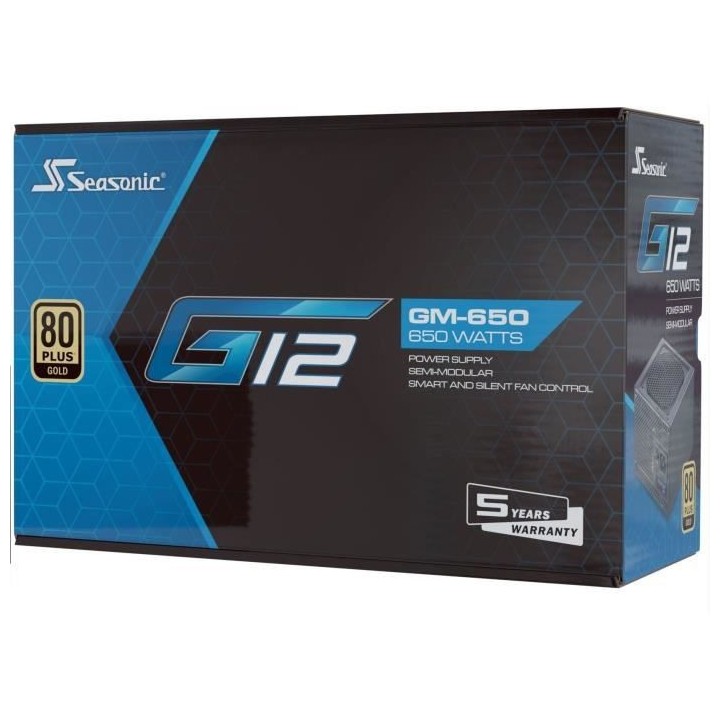 Alimentation PC Interne - SEASONIC - G12 Semi Modulaire - 650W (G12 GM
