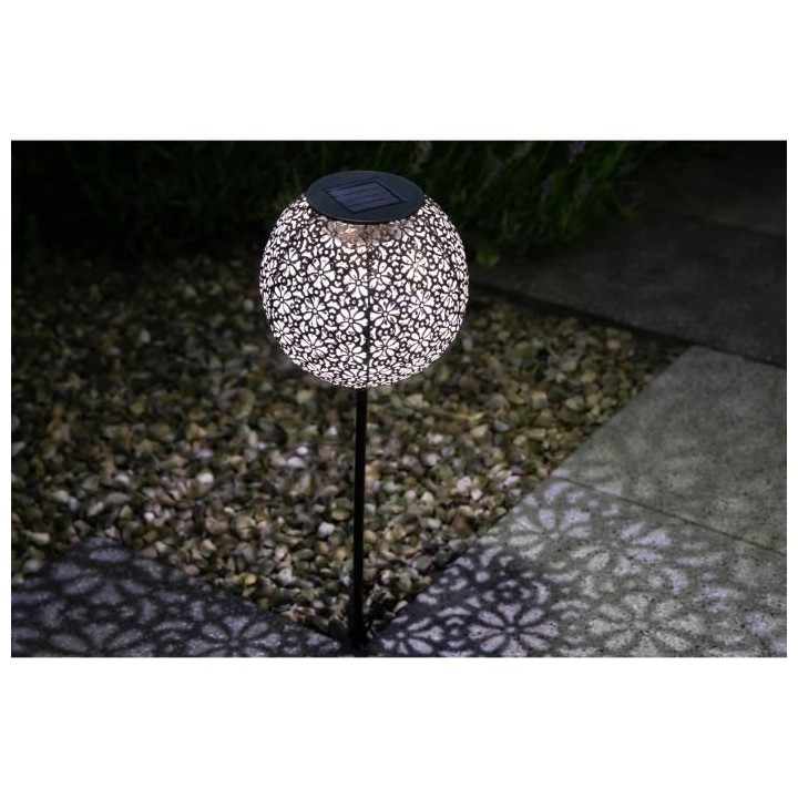 GALIX Décoration métal a énergie solaire - Design rétro