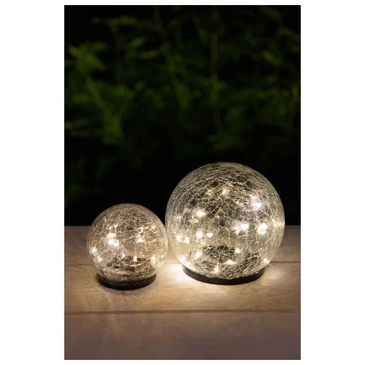 GALIX Sphere solaire - Effet verre brisé - Ø 10 cm