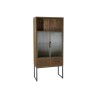 Armoire DKD Home Decor Noir Bois Métal Verre (70 x 34.5 x 160 cm)