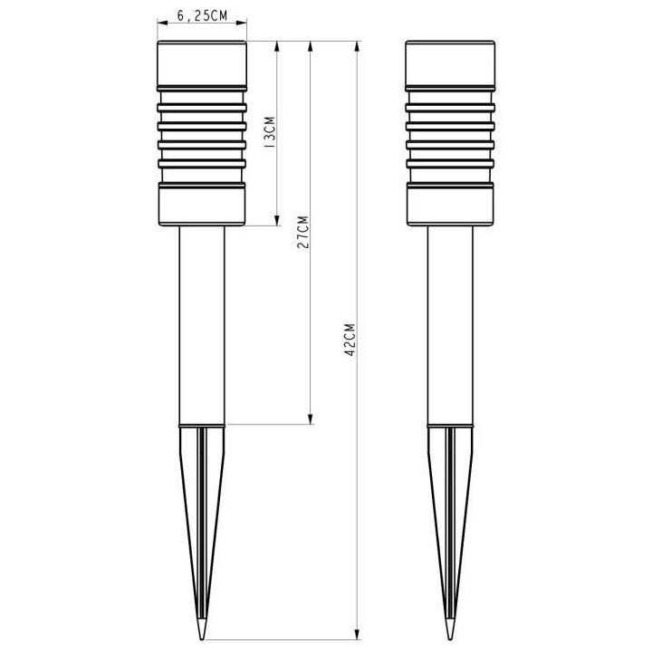 GALIX Balise a énergie solaire en inox