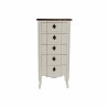 Chiffonnier avec 5 Tiroirs DKD Home Decor 8424001776818 Blanc Multicouleur Brun foncé Bois Bois de paulownia Romantique 47 x 35 